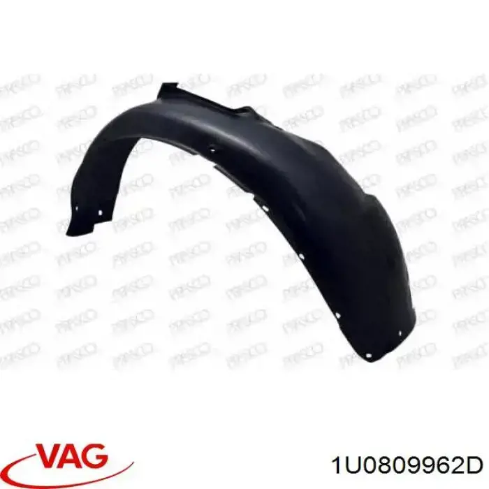 Nadkole błotnika przedniego prawe VAG 1U0809962D cena, od 20,45 USD