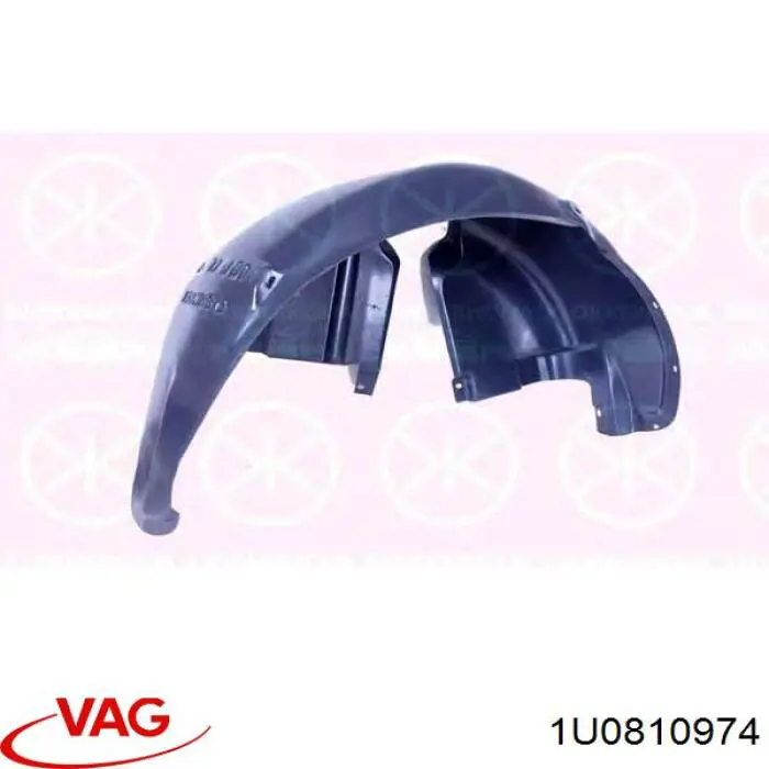 Nadkole błotnika tylnego prawe VAG 1U0810974 cena, od 38,92 USD