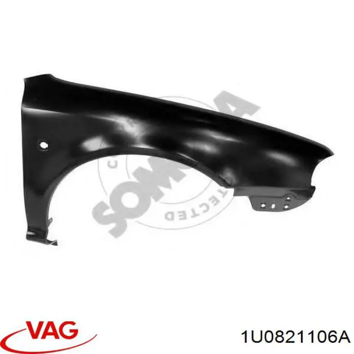 Błotnik przedni prawy VAG 1U0821106A cena, od 82,99 USD