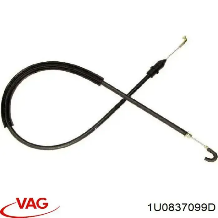 Linka (cięgno) otwierania zamka drzwi przednich VAG 1U0837099D cena, od 6,24 USD