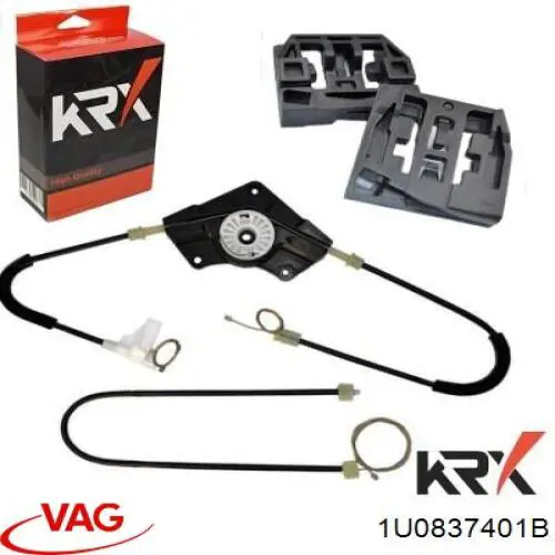 1U0837401B VAG Mechanizm podnoszenia szyby drzwi przednich lewych