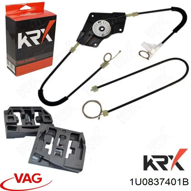 1U0837401B VAG Mechanizm podnoszenia szyby drzwi przednich lewych