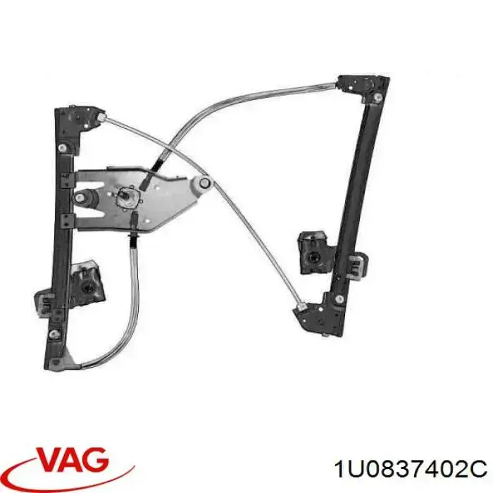 1U0837402C VAG Mechanizm podnoszenia szyby drzwi przednich prawych