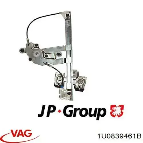 Mechanizm podnoszenia szyby drzwi tylnych lewych VAG 1U0839461B cena, od 27,48 USD
