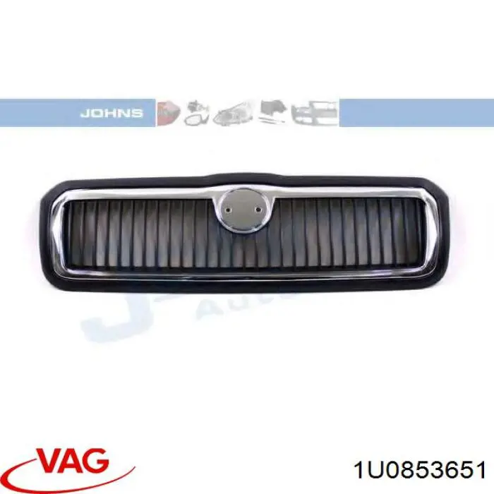 Do koszyka 1U0853651 VAG Atrapa chłodnicy