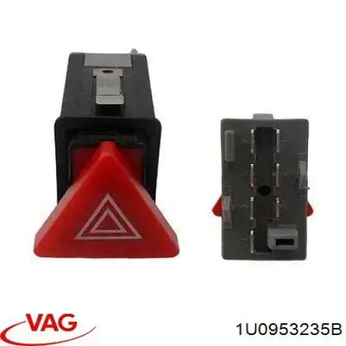 1U0953235B VAG Przycisk włączania światła awaryjnego