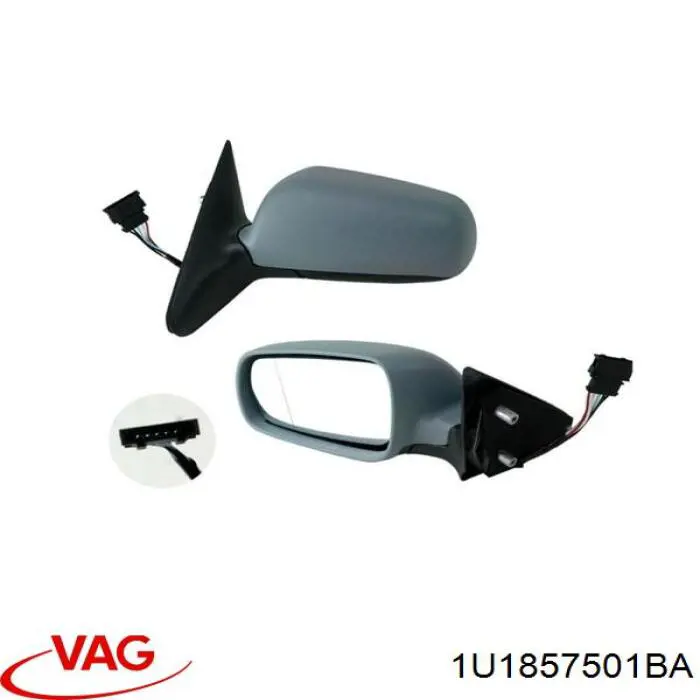 Do koszyka 1U1857501BA VAG Lusterko wsteczne lewe