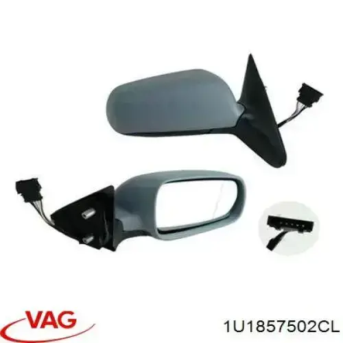Lusterko wsteczne prawe VAG 1U1857502CL cena, od 69,81 USD