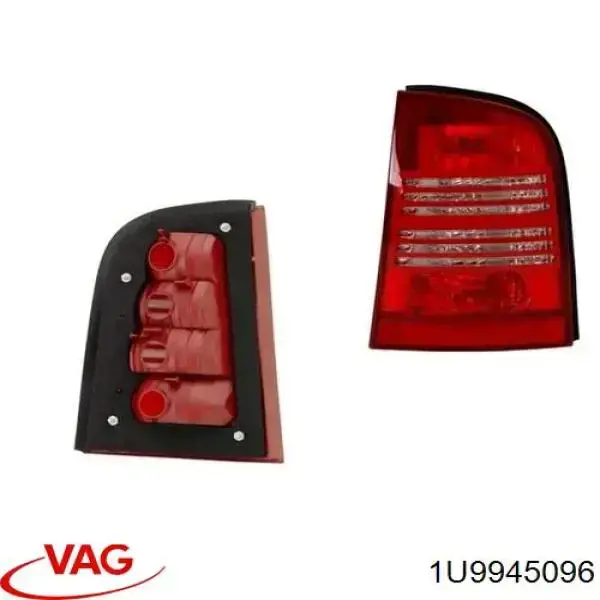 Lampa zespolona tylna prawa VAG 1U9945096 cena, od 57,89 USD