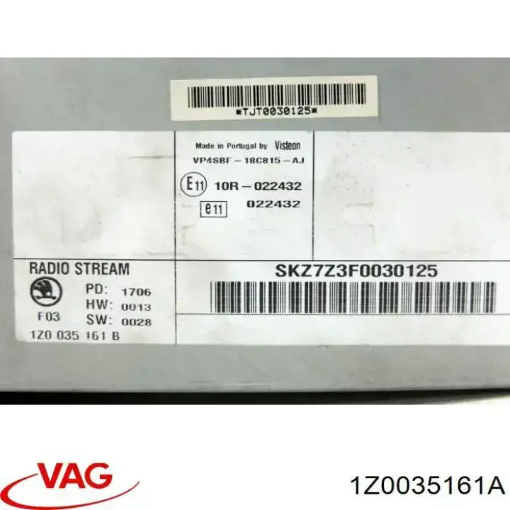 Radioodtwarzacz (radio AM/FM) Skoda Yeti SUV (5L, 5L1, 5L2, 5L6, 5L7) (2009 - 2017) cena, od 115,98 USD