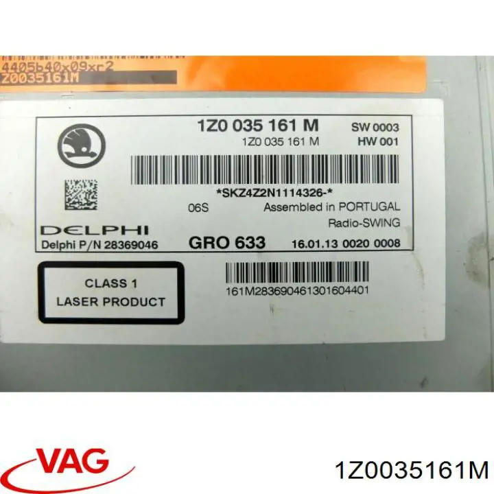  Radioodtwarzacz (radio AM/FM) Skoda Yeti 