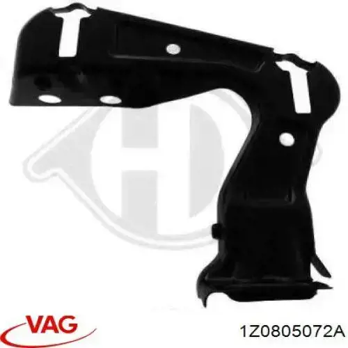Osłona chłodnicy prawa (panel mocowania reflektorów) VAG 1Z0805072A cena, od 18,22 USD