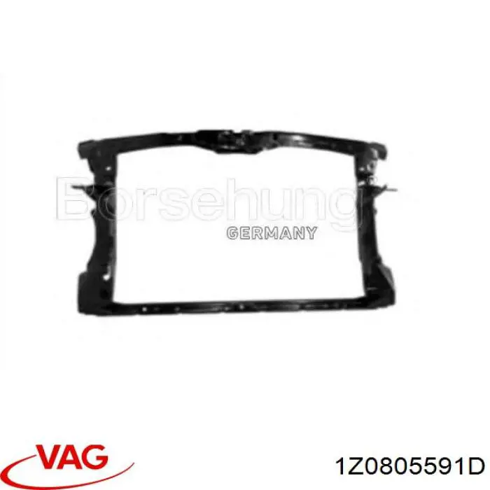 1Z0805591D VAG Osłona chłodnicy kompletna (panel mocowania reflektorów)