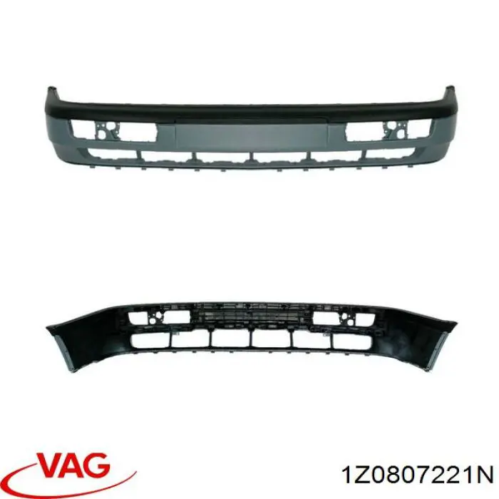 Zderzak przedni VAG 1Z0807221N cena, od 71,77 USD