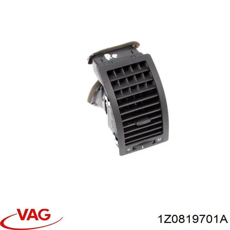 Kratka wentylacyjna kabiny na "torpedo" lewa VAG 1Z0819701A cena, od 27,90 USD