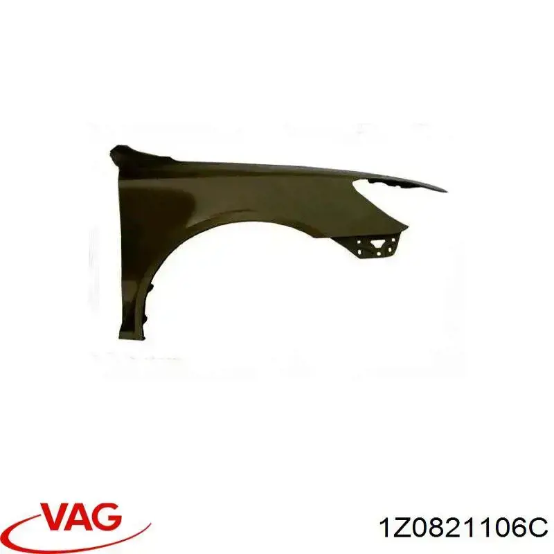 Błotnik przedni prawy VAG 1Z0821106C cena, od 91,18 USD
