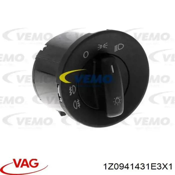 Przełącznik światła reflektorów na "torpedo" VAG 1Z0941431E3X1 cena, od 21,03 USD