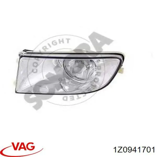 Do koszyka 1Z0941701 VAG Lampa przeciwmgielna lewa