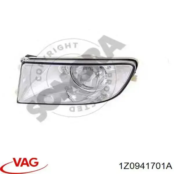 Do koszyka 1Z0941701A VAG Lampa przeciwmgielna lewa