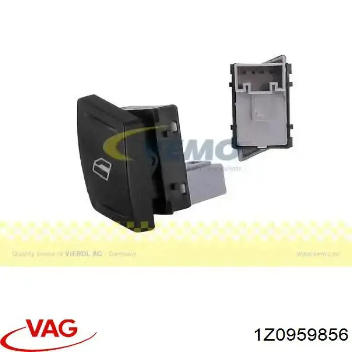 1Z0959856 VAG Włącznik przyciskowy podnośnika szyby tylny