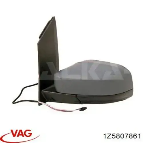 Do koszyka 1Z5807861 VAG Prowadnica zderzaka tylnego lewa