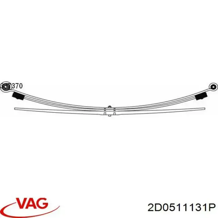 Do koszyka 2D0511131P VAG Resor tylny
