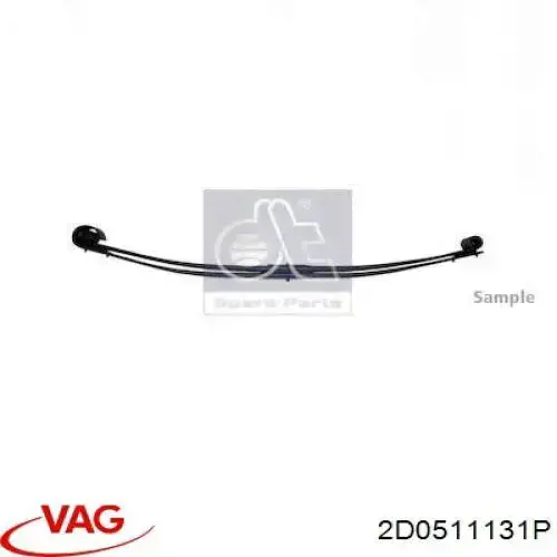 Resor tylny VAG 2D0511131P cena, od 258,39 USD