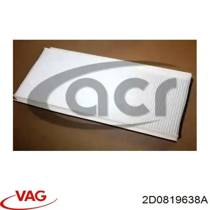 Do koszyka 2D0819638A VAG Filtr kabiny