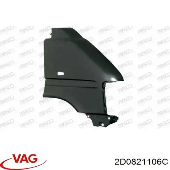 Błotnik przedni prawy VAG 2D0821106C cena, od 102,82 USD