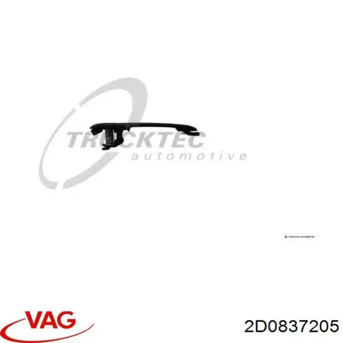 Klamka drzwi przednich zewnętrzna VAG 2D0837205 cena, od 16,40 USD