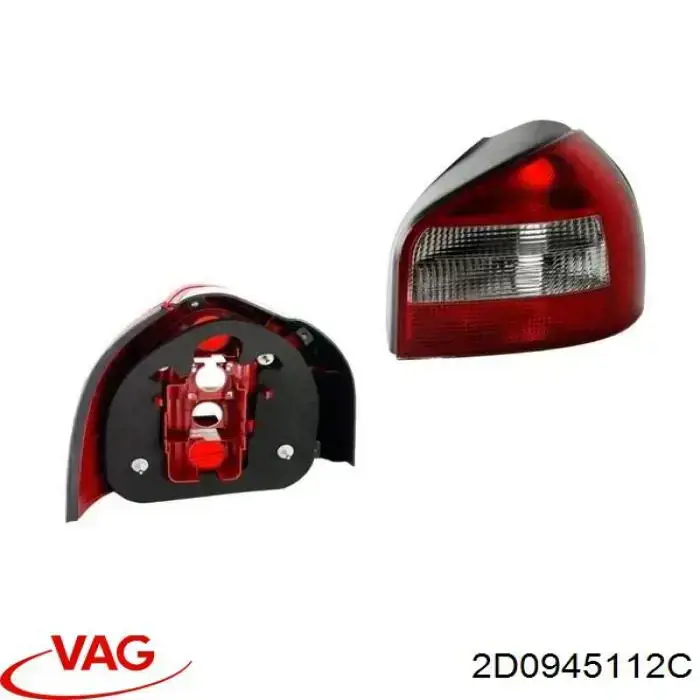 Lampa zespolona tylna prawa VAG 2D0945112C cena, od 50,16 USD