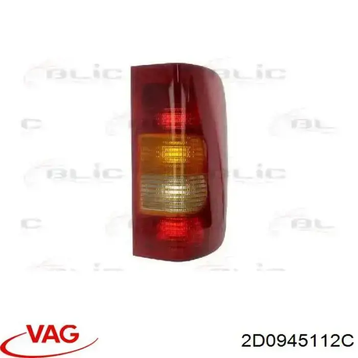 2D0945112C VAG Lampa zespolona tylna prawa