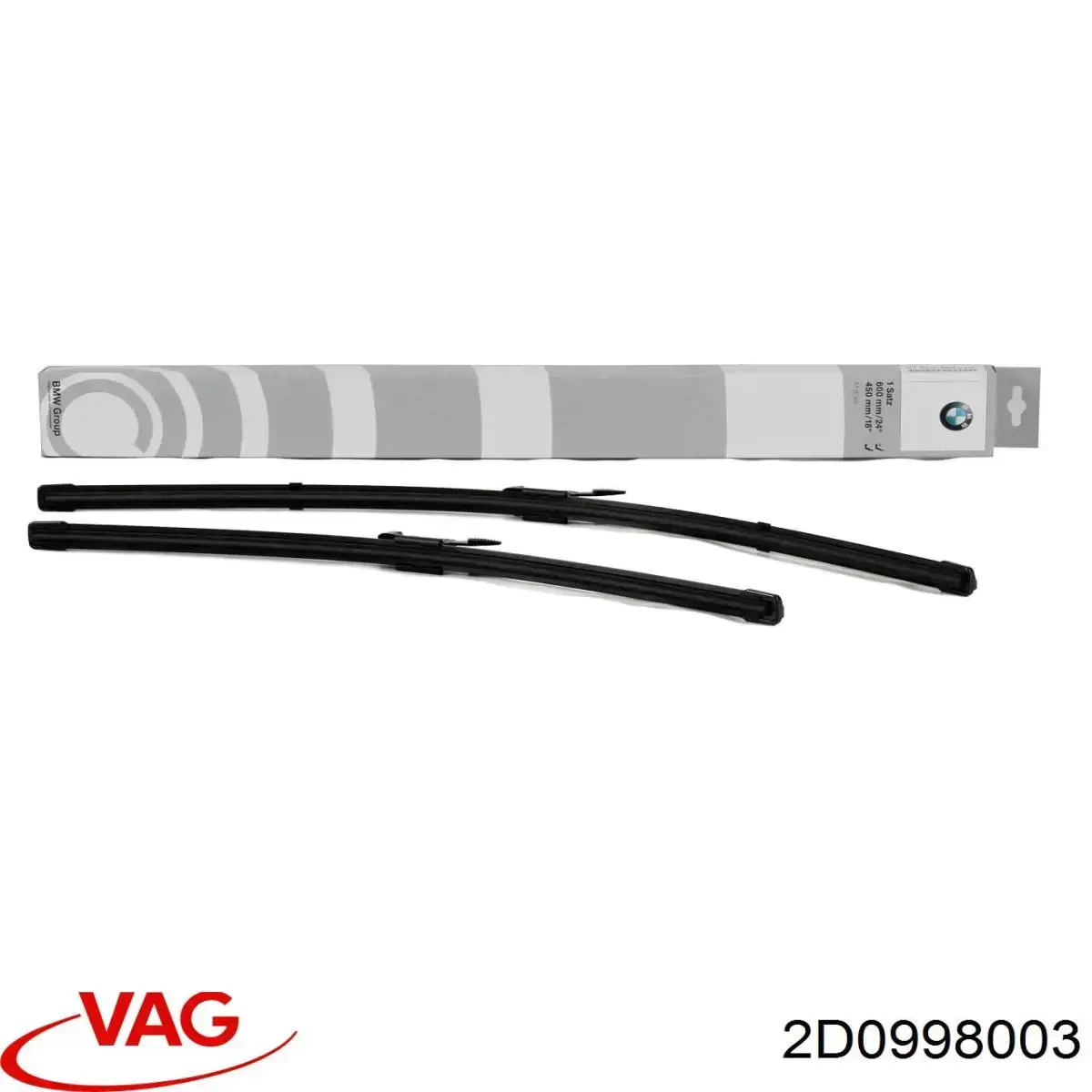 Do koszyka 2D0998003 VAG Pióro wycieraczki szyby przedniej, zestaw (2 szt.)