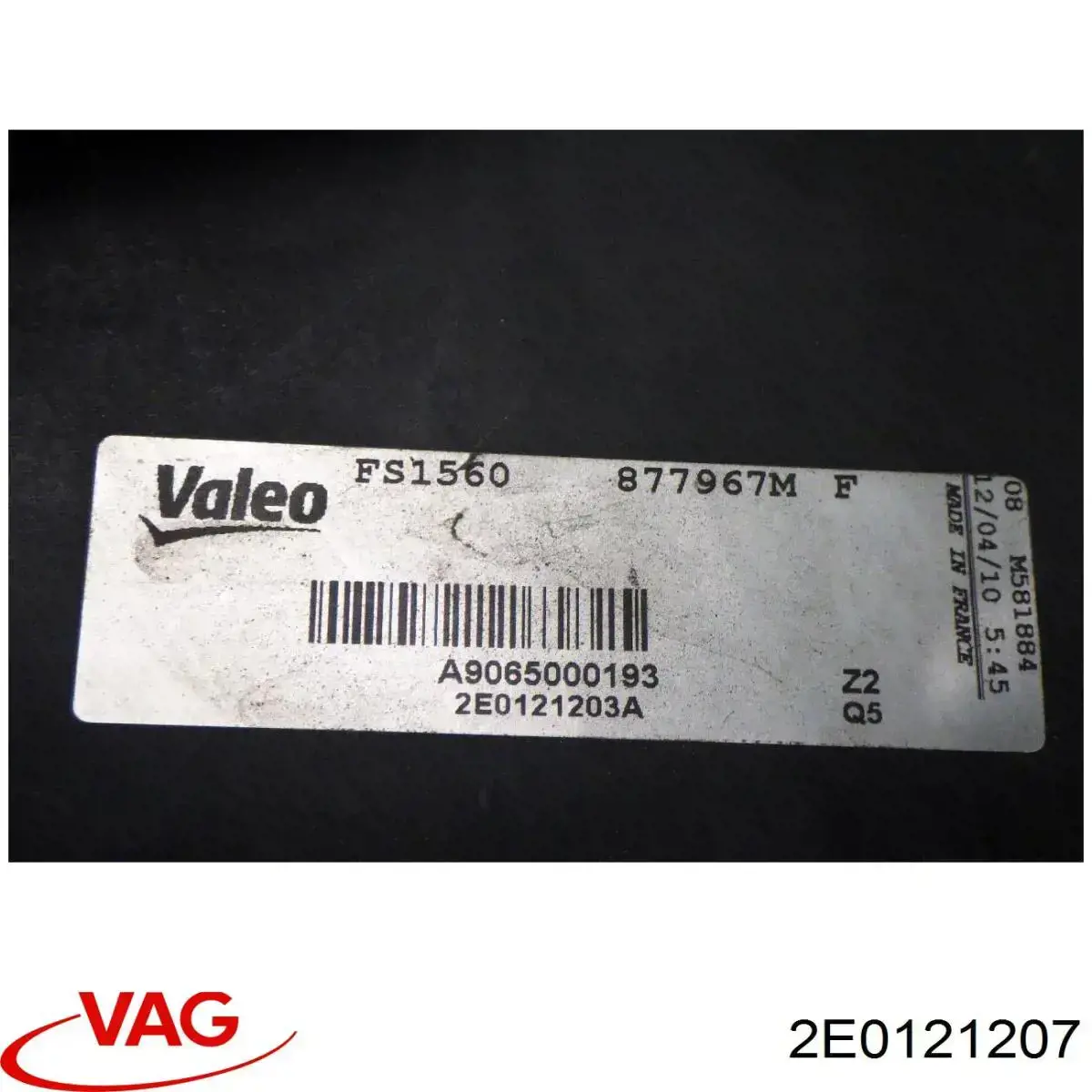 Dyfuzor chłodnicy VAG 2E0121207 cena, od 71,15 USD