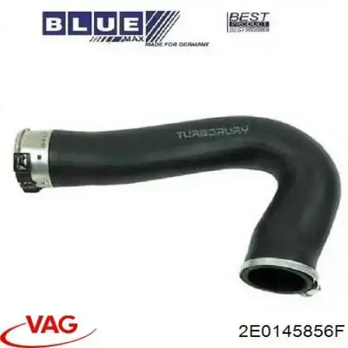Do koszyka 2E0145856F VAG Przewód (króciec) intercoolera