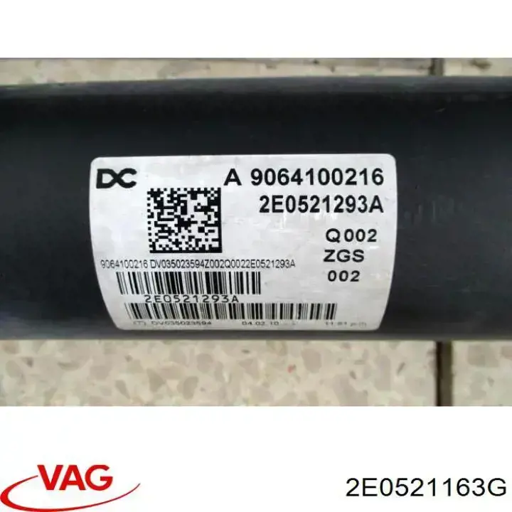 Wał Cardana tylny, kompletny VAG 2E0521293A cena, od 395,50 USD