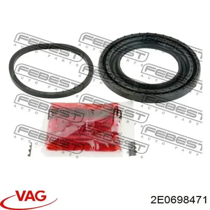 Zestaw naprawczy zacisku hamulcowego przedniego VAG 2E0698471 cena, od 7,65 USD