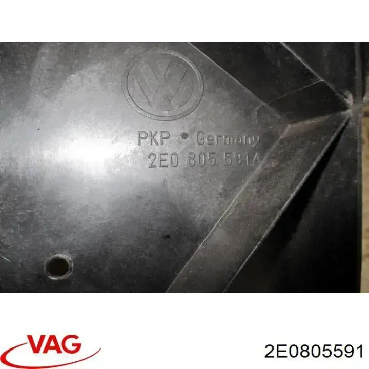 Do koszyka 2E0805591 VAG Osłona chłodnicy kompletna (panel mocowania reflektorów)