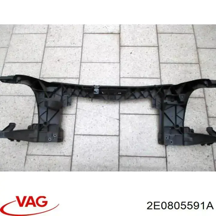 2E0805591A VAG Osłona chłodnicy kompletna (panel mocowania reflektorów)