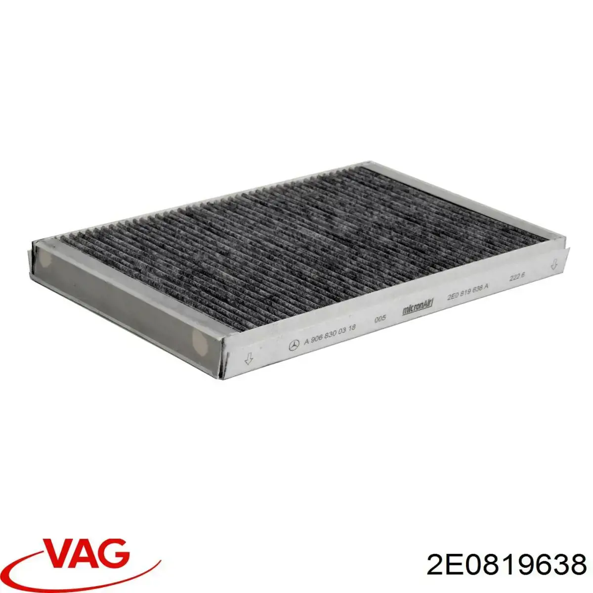 2E0819638 VAG Filtr kabiny