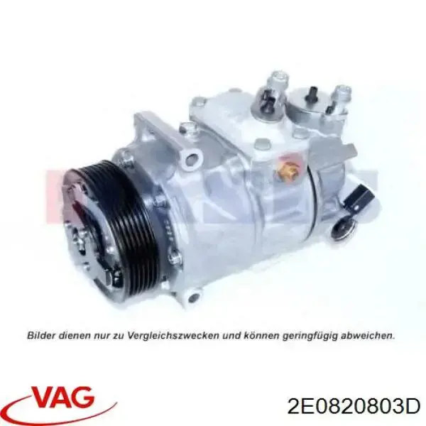 Sprężarka klimatyzacji VAG 2E0820803D cena, od 295,21 USD