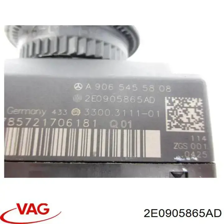 Do koszyka 2E0905865AD VAG Stacyjka zapłonowa