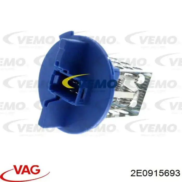 Rezystor wentylatora nagrzewnicy (ogrzewacza kabiny) VAG 2E0915693 cena, od 17,13 USD