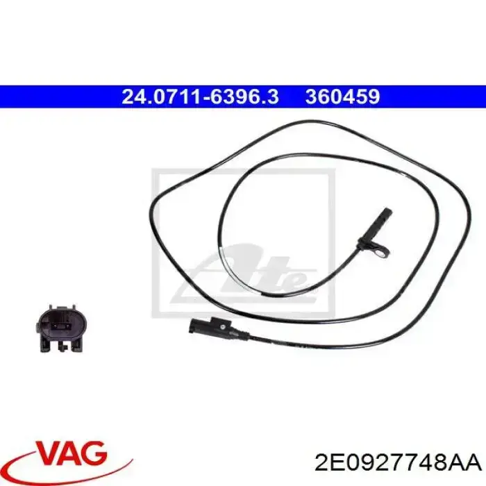 Czujnik ABS tylny lewy VAG 2E0927748AA cena, od 31,16 USD