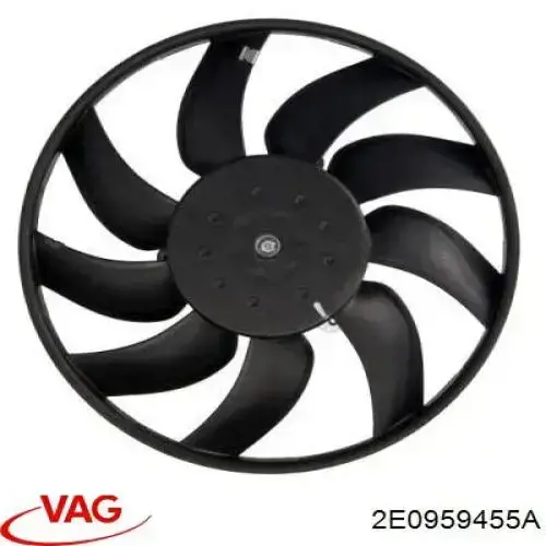 Wentylator (wirnik) chłodnicy VAG 2E0959455A cena, od 126,84 USD