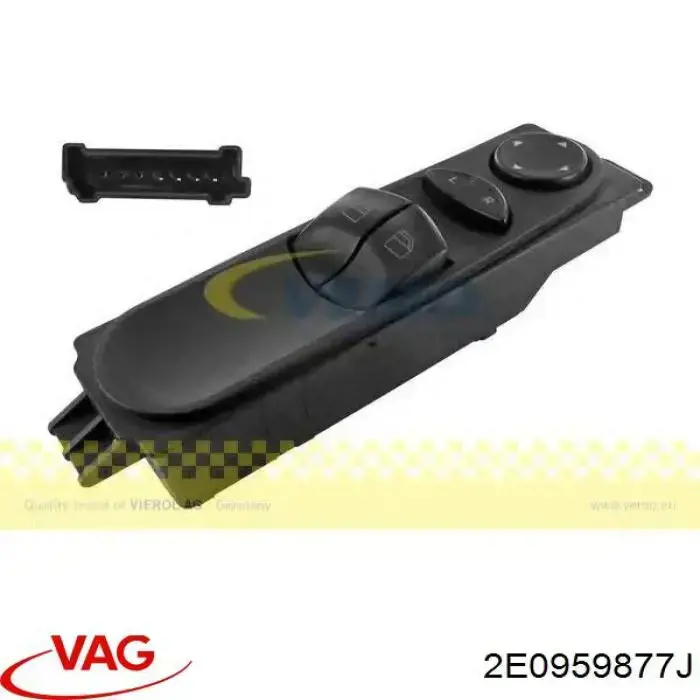 Panel przyciskowy sterowania podnośnikiem szyby przedni lewy VAG 2E0959877J cena, od 46,61 USD
