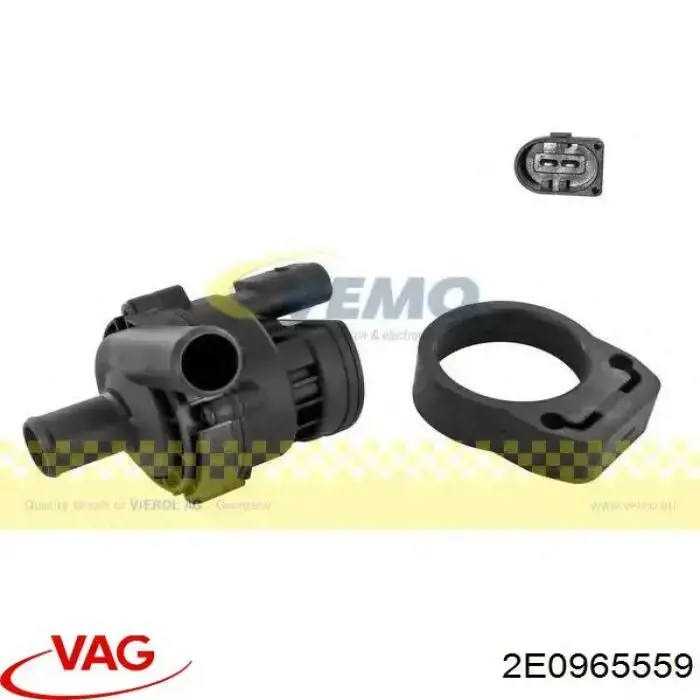 Do koszyka 2E0965559 VAG Pompa chłodzenia wodą, dodatkowa elektryczna