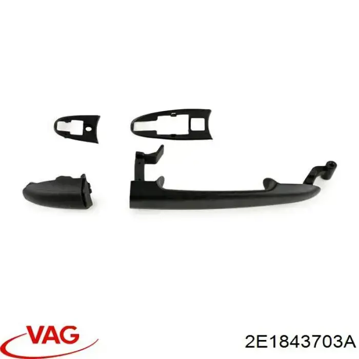 Klamka drzwi bocznych (przesuwnych) zewnętrzna VAG 2E1843703A cena, od 19,47 USD