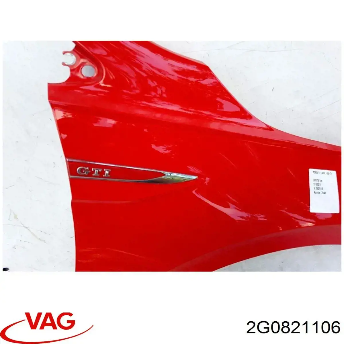Do koszyka 2G0821106 VAG Błotnik przedni prawy