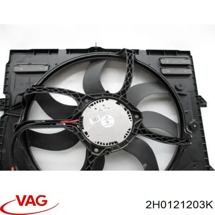 Wentylator elektryczny układu chłodzenia kompletny (silnik+wirnik) VAG 2H0121203K cena, od 60,86 USD